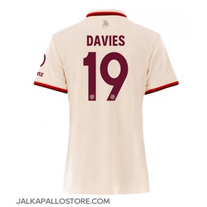 Bayern Munich Alphonso Davies #19 Kolmaspaita Naisten 2024-25 Lyhythihainen